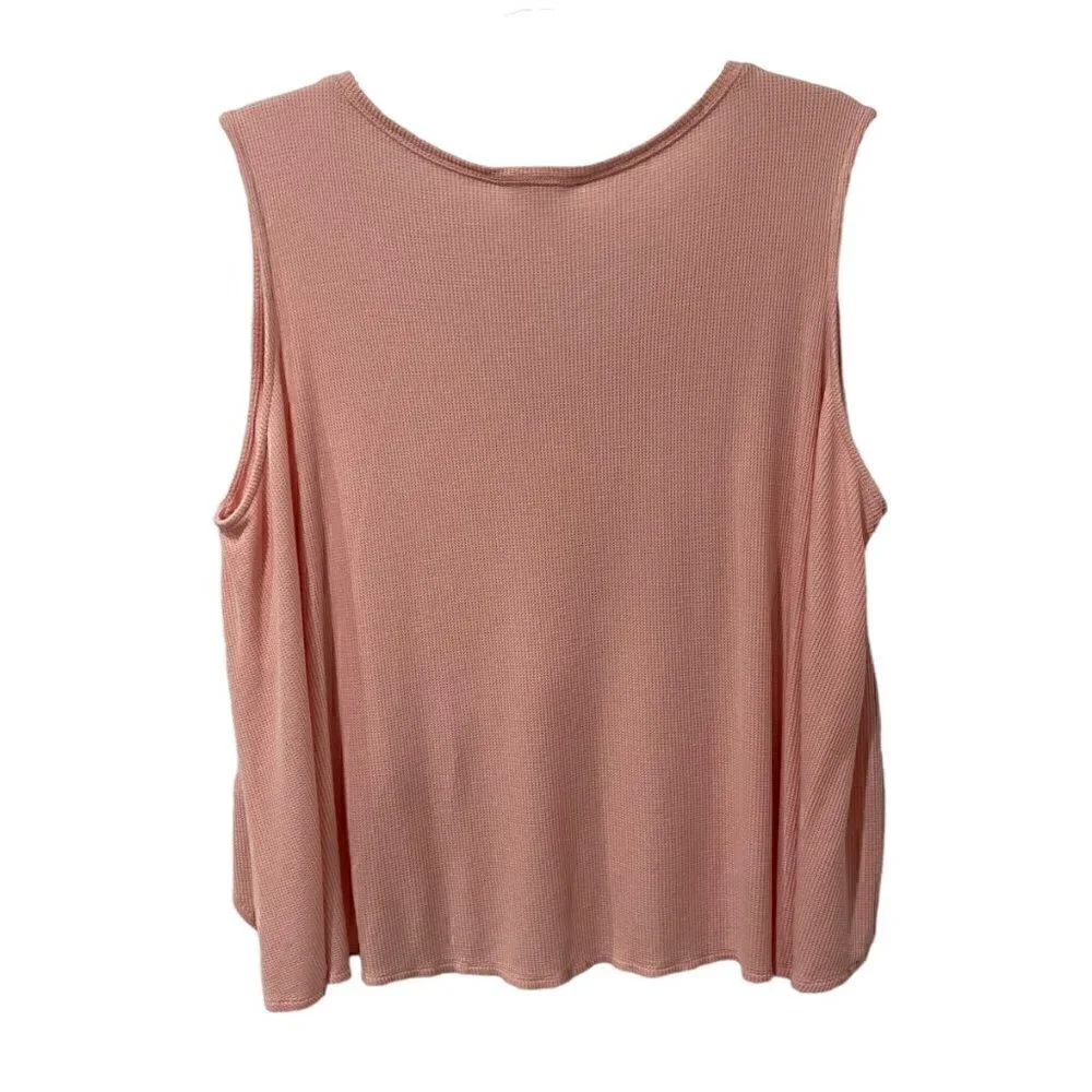 Caslon Women Top Lagenlook High Low Hem Textures Material Very Oversized Size L